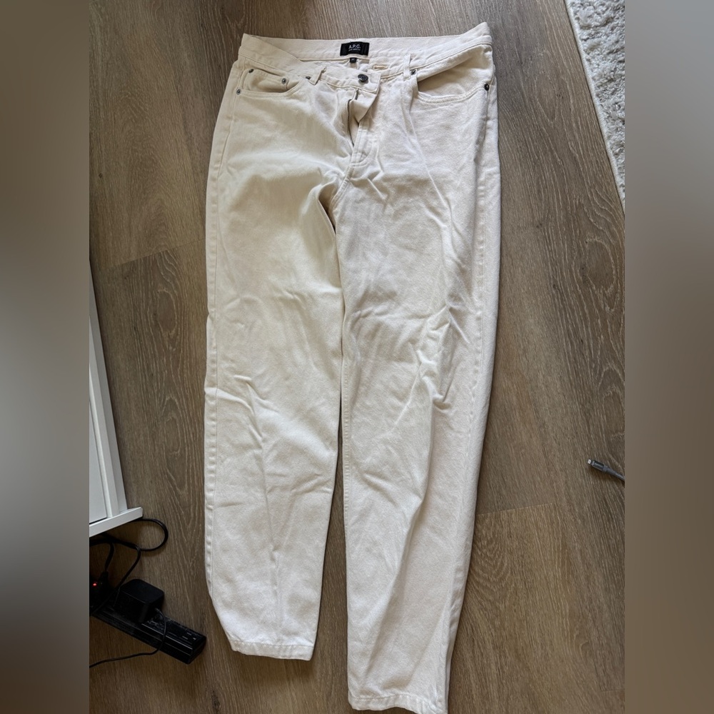A.P.C. Off-White Denim Jeans